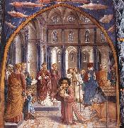 GOZZOLI, Benozzo Scenes from the Life of St Francis (Scene 9, north wall) dh oil painting picture wholesale